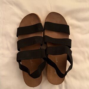 Madden Girl Black Strappy Sandals